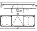 HELLA Zadn svtlo HE 2VP340450-021, 2VP 340 450-021