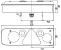 HELLA Zadn svtlo HE 2VP340940-101, 2VP 340 940-101