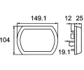 HELLA Světlo zpátečky SHAPELINE TECH HE 2ZR013344-101, 2ZR 013 344-101