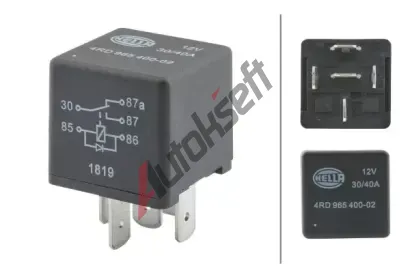 HELLA Rel� - pracovn� proud HE 4RD965400-027, 4RD 965 400-027