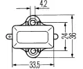 HELLA Spna - brzdov svtlo HE 6DD001551-001, 6DD 001 551-001