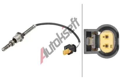 HELLA Čidlo teploty výfukových plynů HE 6PT358181-511, 6PT 358 181-511  HELLA Čidlo teploty výfukových plynů HE 6PT358181-511, 6PT 358 181-511