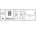 HELLA Spna - svtlo zpteky HE 6ZF004846-001, 6ZF 004 846-001