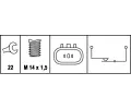 HELLA Spna - svtlo zpteky HE 6ZF008621-041, 6ZF 008 621-041