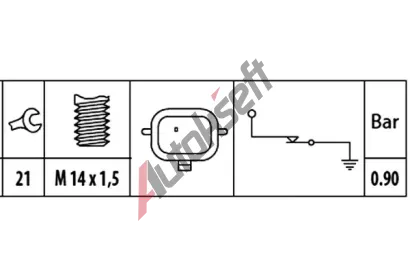 HELLA Olejov tlakov spna HE 6ZL003259-901, 6ZL 003 259-901