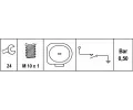 HELLA Olejov tlakov spna HE 6ZL008280-001, 6ZL 008 280-001