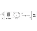 HELLA Olejov tlakov spna HE 6ZL008280-011, 6ZL 008 280-011