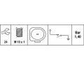 HELLA Olejov tlakov spna HE 6ZL008280-051, 6ZL 008 280-051