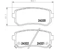 HELLA Sada brzdovch destiek ‐ HE 8DB355006-961