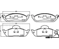 HELLA Sada brzdových destiček HE 8DB355008-661, 8DB 355 008-661