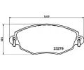 HELLA Sada brzdovch destiek ‐ HE 8DB355009-071