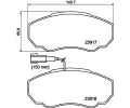 HELLA Sada brzdovch destiek ‐ HE 8DB355010-391