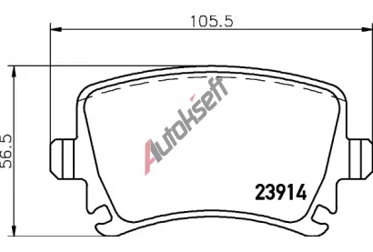 HELLA Sada brzdov�ch desti�ek HE 8DB355011-771, 8DB 355 011-771