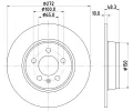 HELLA Brzdov� kotou� PRO - 272 mm HE 8DD355126-631, 8DD 355 126-631