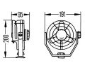 HELLA Ventiltor HE 8EV003361-001, 8EV 003 361-001