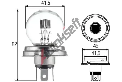 HELLA rovka R2 (Bilux) 6V 45/40W P45t HE 8GD002088-071, 8GD 002 088-071