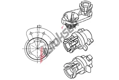 HELLA chyt - nastaven-regulace dosahu svtlometu HE 8HG183586-001, 8HG 183 586-001