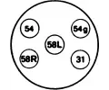 HELLA Zsuvka HE 8JB001940-001, 8JB 001 940-001