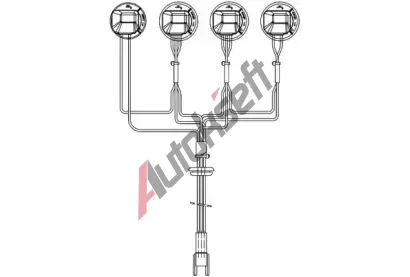 HELLA Sada kabel� - hlavn� sv�tlomet HE 8KA155372-001, 8KA 155 372-001