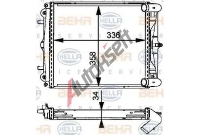 HELLA Chladi vody HE 8MK376713-791, 8MK 376 713-791