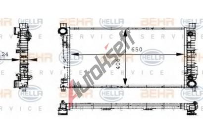 HELLA Chladi vody BEHR HELLA SERVICE Version ALTERNATIVE HE 8MK376714-334, 8MK 376 714-334