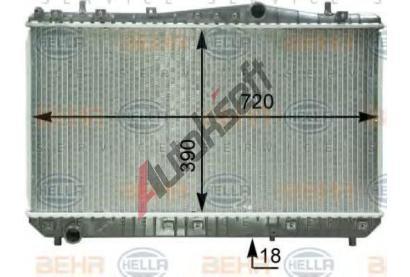 HELLA Chladi vody HE 8MK376762-631, 8MK 376 762-631