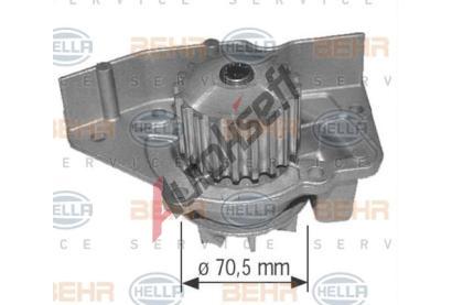 HELLA Vodn erpadlo BEHR HELLA SERVICE Version ALTERNATIVE HE 8MP376801-624, 8MP 376 801-624