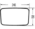 HELLA Vnj zptn zrctko HE 8SB002995-011, 8SB 002 995-011