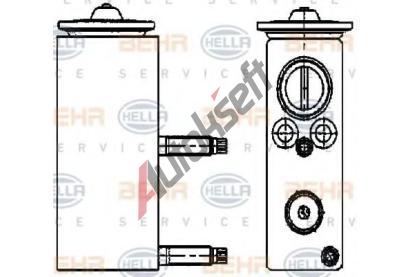 HELLA Expanzn ventil - klimatizace HE 8UW351234-461, 8UW 351 234-461