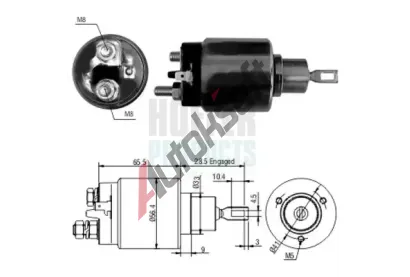 HOFFER Elektromagnetický spínač startéru HFR 46068, 46068 HOFFER Elektromagnetický spínač startéru HFR 46068, 46068