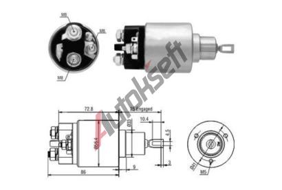 HOFFER Elektromagnetick spna startru HFR 6646010, 6646010