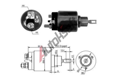 HOFFER Elektromagnetick spna startru HFR 6646068, 6646068