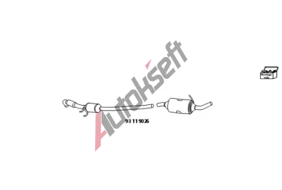 HJS Pdavn zazen - katalyztor, filtr pevnch st (Kombi-systm) Original-DPF City-Filter KOMBI-Paket HJS 93 11 9026, 93 11 9026