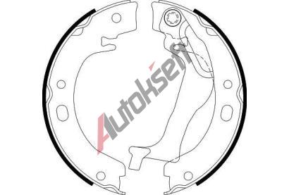 HELLA PAGID Sada brzdov�ch �elist� parkovac� brzdy HPG 8DA 355 050-741, 8DA 355 050-741