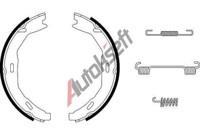 HELLA PAGID Sada brzdov�ch �elist� parkovac� brzdy HPG 8DA 355 050-771, 8DA 355 050-771