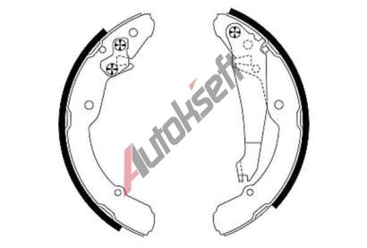 HELLA PAGID Sada brzdovch elist HPG 8DB 355 001-691, 8DB 355 001-691