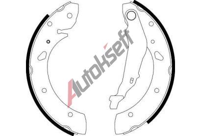 HELLA PAGID Sada brzdovch elist HPG 8DB 355 001-761, 8DB 355 001-761