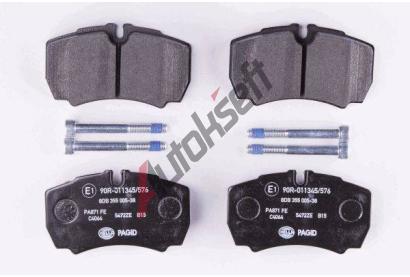 HELLA PAGID Sada brzdovch destiek HPG 8DB 355 005-381, 8DB 355 005-381