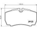 HELLA PAGID Sada brzdovch destiek HPG 8DB 355 005-381, 8DB 355 005-381