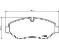HELLA PAGID Sada brzdovch destiek HPG 8DB 355 005-511, 8DB 355 005-511