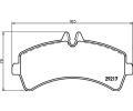 HELLA PAGID Sada brzdovch destiek HPG 8DB 355 005-541, 8DB 355 005-541