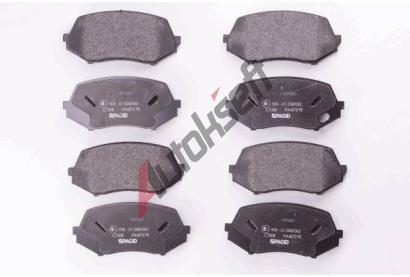 HELLA PAGID Sada brzdovch destiek HPG 8DB 355 005-591, 8DB 355 005-591