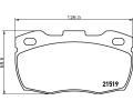 HELLA PAGID Sada brzdovch destiek HPG 8DB 355 005-861, 8DB 355 005-861