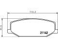 HELLA PAGID Sada brzdovch destiek HPG 8DB 355 006-161, 8DB 355 006-161