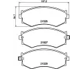 Sada brzdovch destiek HELLA PAGID ‐ HPG 8DB 355 006-421