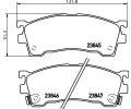 HELLA PAGID Sada brzdovch destiek HPG 8DB 355 006-621, 8DB 355 006-621