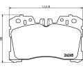 HELLA PAGID Sada brzdovch destiek HPG 8DB 355 006-661, 8DB 355 006-661
