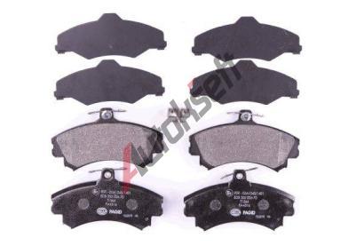 HELLA PAGID Sada brzdovch destiek HPG 8DB 355 006-701, 8DB 355 006-701