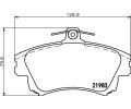 HELLA PAGID Sada brzdovch destiek HPG 8DB 355 006-711, 8DB 355 006-711