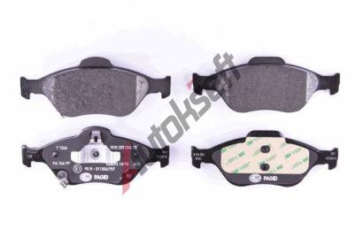 HELLA PAGID Sada brzdovch destiek HPG 8DB 355 006-721, 8DB 355 006-721